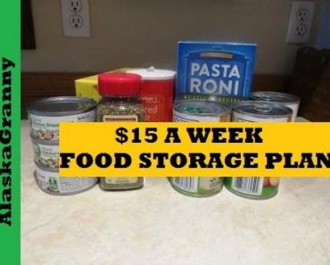 Start Prepping 15 Dollar Food Storage Ideas- Prepping Food Stockpile Cheap and Easy Plan