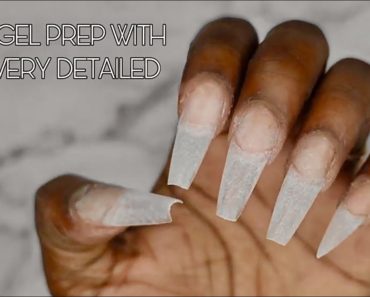 Step by Step Prepping Tutorial Using Half Tips for Polygel | Very Detailed