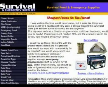 Best Survival MRE Food Storm Bunker Emergency Gear Prepper Bug out Bag Tips SHTF