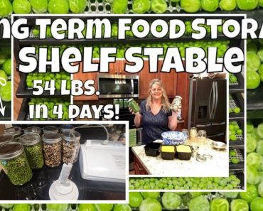 Stockpile Food: Easy "SHTF" Food Storage | Dehydrated Veggies 54 lbs. in 4 days!