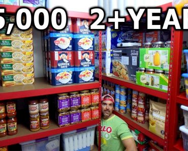 $5,000 Food Storage 2 Years Supply PREPPERS PANTRY Survivalist Drinking Water Freeze Dried Ready EAT