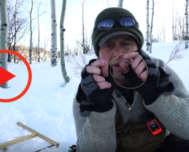 Video: Winter survival – Making Snares For Rabits