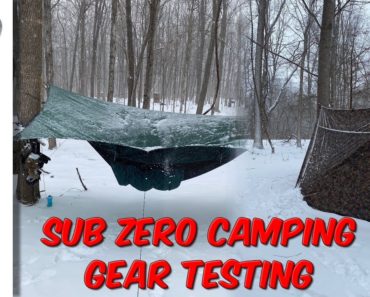 Sub Zero Camping Gear Testing