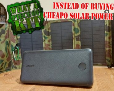 A Solar Panel and Power Bank combo for Newbie Preppers and Bushcrafters!