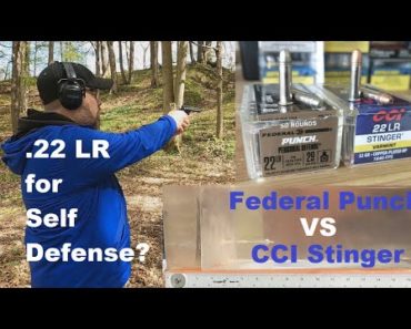 .22 LR For Self Defense? Federal Punch VS CCI Stinger