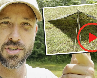 VIDEO: One Stick Poncho Shelter That Works Anywhere