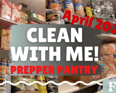 Prepper Pantry Clean with Me! Organizing Emergency Food Storage Preps – Freeze Dried Friday’s (FDF)