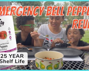 Freeze Dried BELL PEPPERS Review | Auguson Farms | Emergency Prepper | Long Term Food Shortage 2022