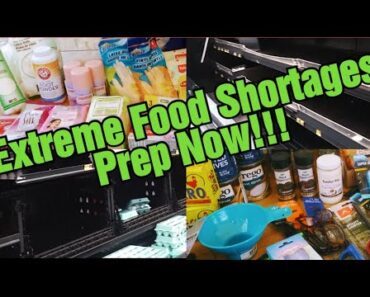 Extreme food shortages/Prepper Pantry haul/Prepping for a Dark winter