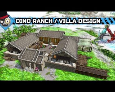 Ark: Survival Evolved – Large House with Dino Pen – Villa build No Mods (Speed Build)
