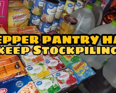 STOCKPILE FOOD | Prepper Pantry Stock Up Haul! STACK IT TO THE RAFTERS!!