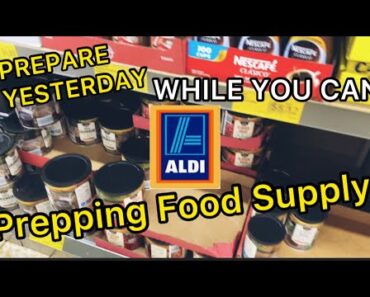 Food Shortages | Prepper Pantry Food Supply | Empty Shelves | Aldi Sneak Peek Sale