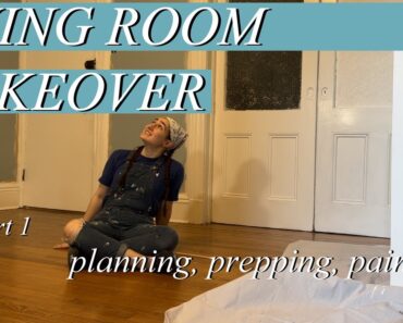 LIVING ROOM MAKEOVER *part one* planning, prepping, painting