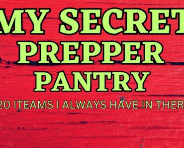 20 Foods I keep in my Secret Prepper Pantry: #secret #pantry #food