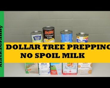 Dollar Tree No Spoil Prepper Pantry Milk…Milk For Food Storage Stockpile