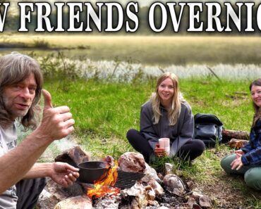 Overnight Fishing Adventure with Two Outdoor Ladies | Survival Lessons and Campfire Cooking