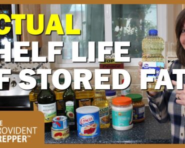 Actual Shelf Life of Stored Fats in a Prepper Pantry