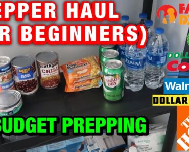 Budget Prepping Haul Stockpile Gear/Pantry Tour (Prepper Beginner Guide) Preparedness & Inflation