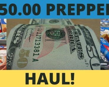 $50 Walmart Emergency Food Prepper Pantry Haul:  Stockpile Long Term Food Storage