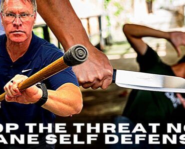 Stop the threat immediately- using the self defense walking cane