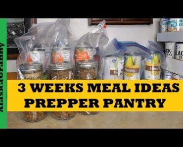 Prepper Pantry Shelf Meals From Food Storage – 3 Weeks of Dinners Recipes