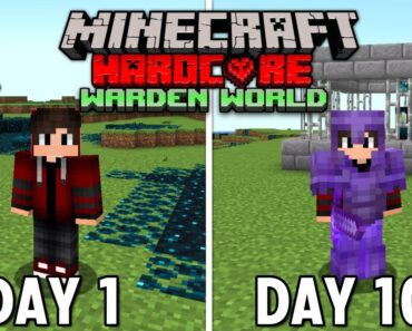 I Survived 100 Days in Warden Cursed World in Hardcore Minecraft… (Hindi)