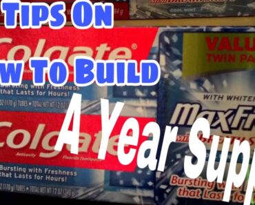 BUILDING A YEAR’S SUPPLY Of Food & Essentials ! A Prepper’s formula!