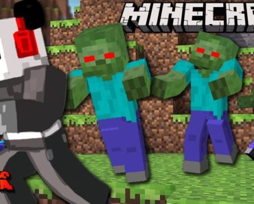 ZOMBIES IN MINECRAFT MONDAY SURVIVAL GAME CHALLENGE! Let's Play Escape Zombies in Minecraft