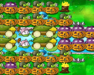 Plants vs Zombies Survival Endless 9000 plus Flags – Gatling Pea Strategy