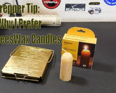 Prepper Tip:  Why I Prefer BeesWax Candles