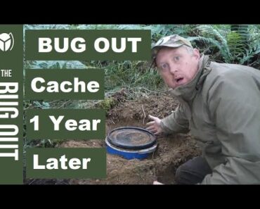 SURVIVAL CACHE uncovered after 12 months underground | will it still be OK