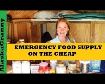 How to Build Emergency Food Supply Cheap  Prepper Pantry Stockpile on the Cheap