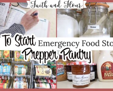 How to Start a Prepper Pantry | Emergency Food Supply | How to Budget + Where to Store + What to Buy