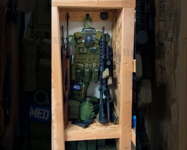 Minuteman Gun Cabinet- Survival Pantry. #prepper #shtf #ww3