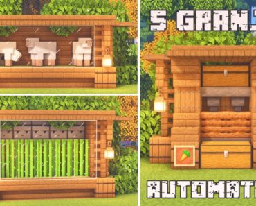 5 Automatic Farms to Start your Survival in Minecraft 1.16 – 1.20.x (TUTORIAL)