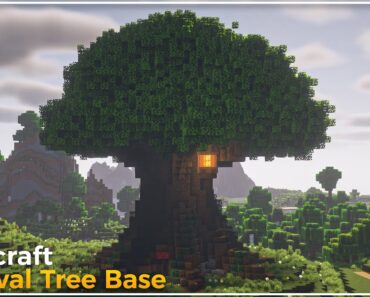 Minecraft: How To Build A Giant Tree Base | Large Survival Base Tutorial