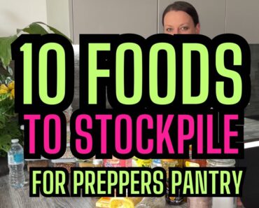 10 Foods to Stockpile | Start Your Prepper Pantry | Uk prepper