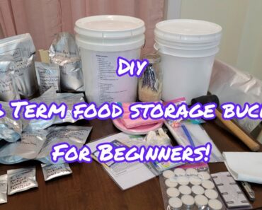 Long Term Food Storage Buckets | Emergency Food | Prepper | Preps | Prepping | SHTF | DIY